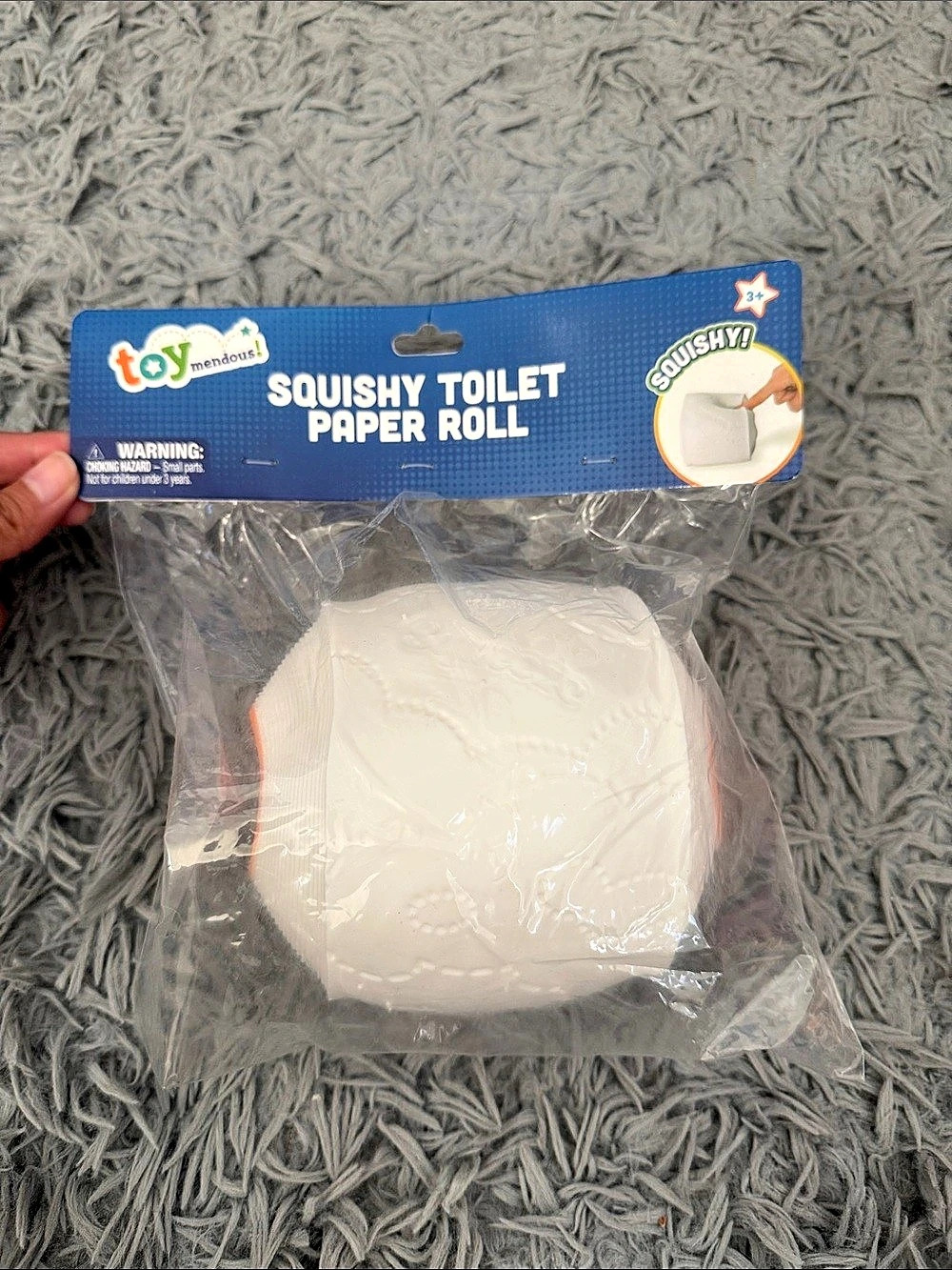 Toy Network Squishy Toilet Paper Roll Squishy Toy NWT